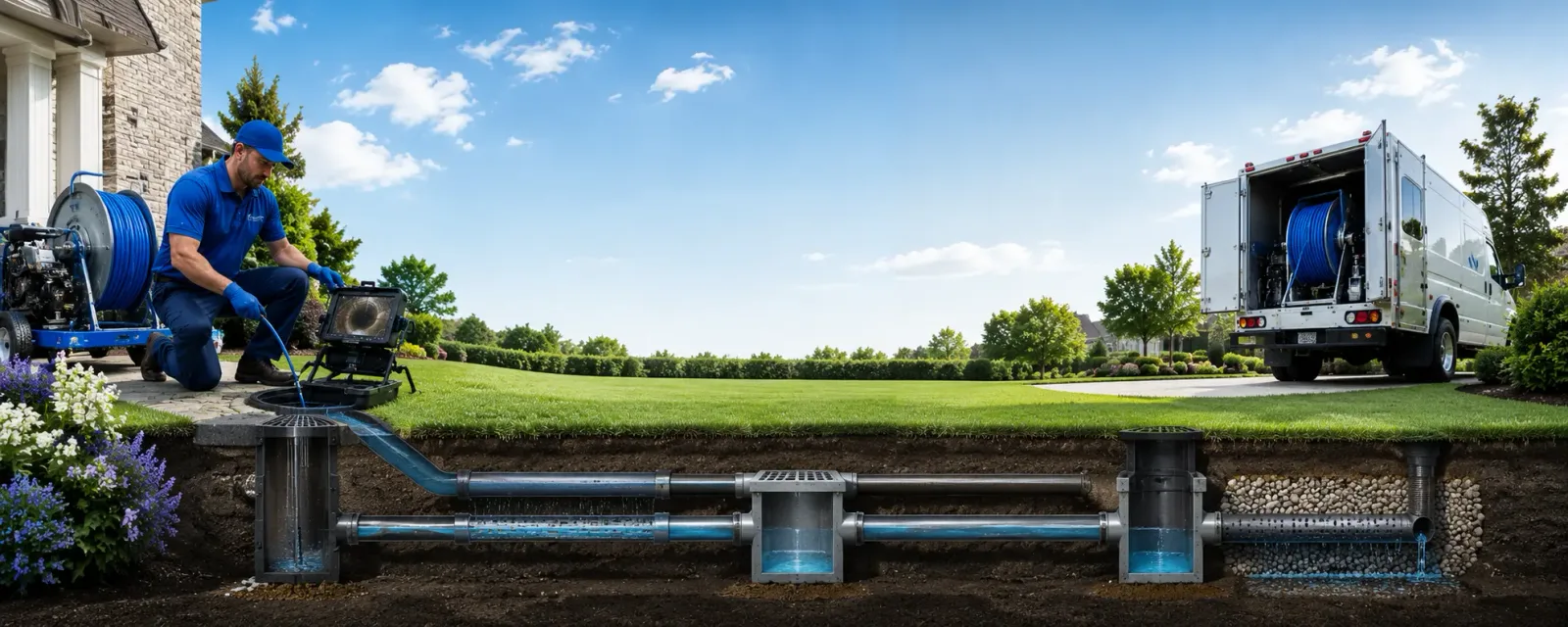 Outdoor drain cleaning information for Frederica, DE